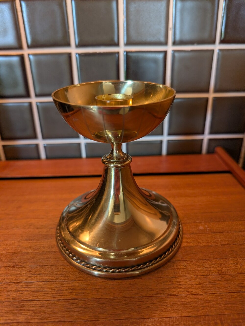 Vintage Brass Candle Holder